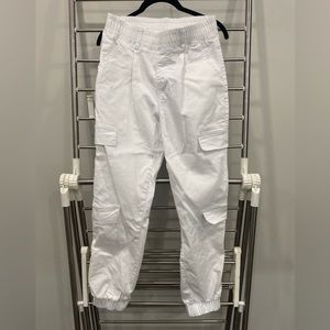 New white joggers, size 6